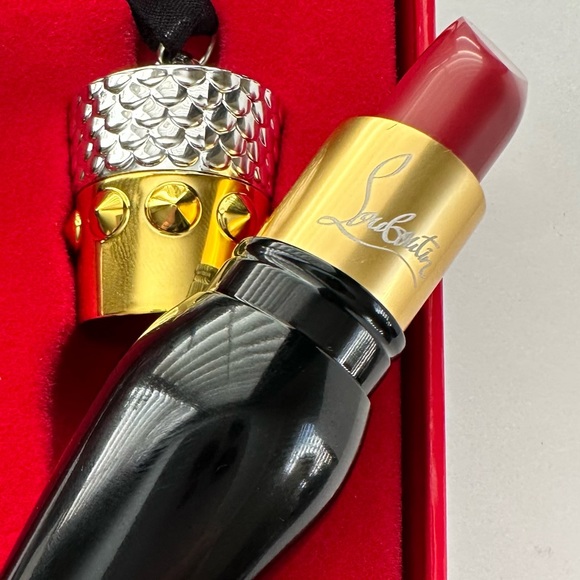 ❤️ CHRISTIAN LOUBOUTIN Lipstick 👠 Rouge Louboutin 001💄PrettyHeel Case💄$100MSR - Picture 2 of 5
